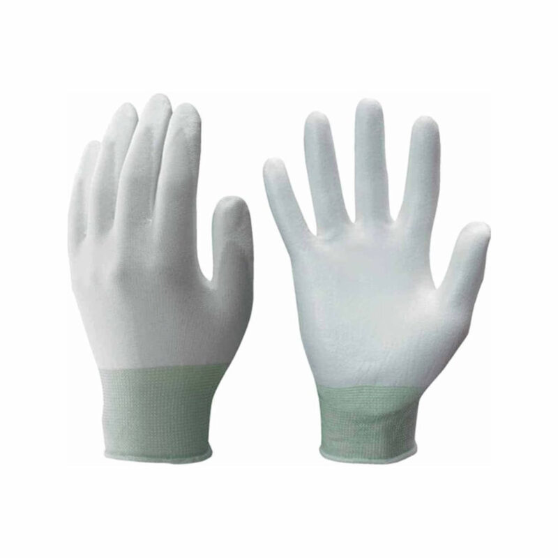 White PU Top Gloves