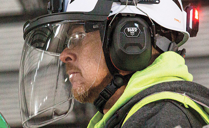 Safety Helmet with Face Shield