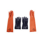 Industrial Orange Or Black Rubber Hand Gloves Light Duty