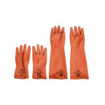 Industrial White Rubber Hand Gloves Thin Variety Marked 2