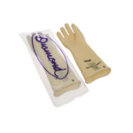 Industrial White Rubber Hand Gloves Dyers Quality Marked 9