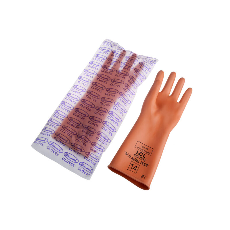 Industrial Orange Or Black Rubber Hand Gloves Extra Thick Quality Marked 8