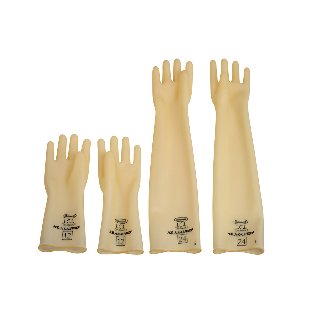 Industrial White Rubber Hand Gloves Extra Thick Quality Marked 8 Industrial White Rubber Hand Gloves Extra Thick Quality Marked 8